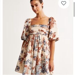 Abercrombie & Fitch - Emerson Poplin Puff Sleeve Mini Dress